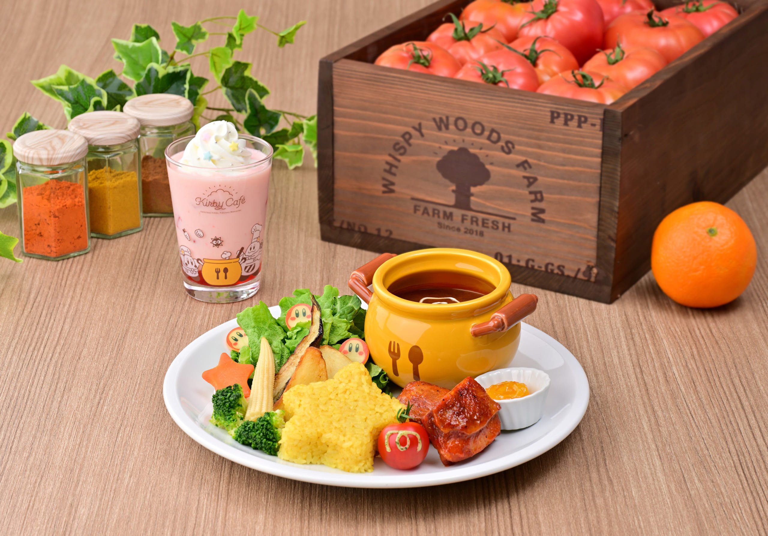 「カービィカフェ」5月21日よりホットな夏メニューが期間限定で楽しめる！スパイシーなカレー＆ピンク色のラッシーが登場