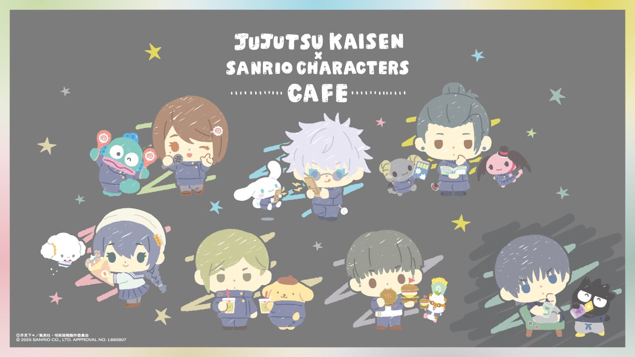 「呪術廻戦 懐玉・玉折×サンリオキャラクターズ」テーマカフェ開催決定！キャラハンバーガーやカラードリンクなど映えメニューが登場