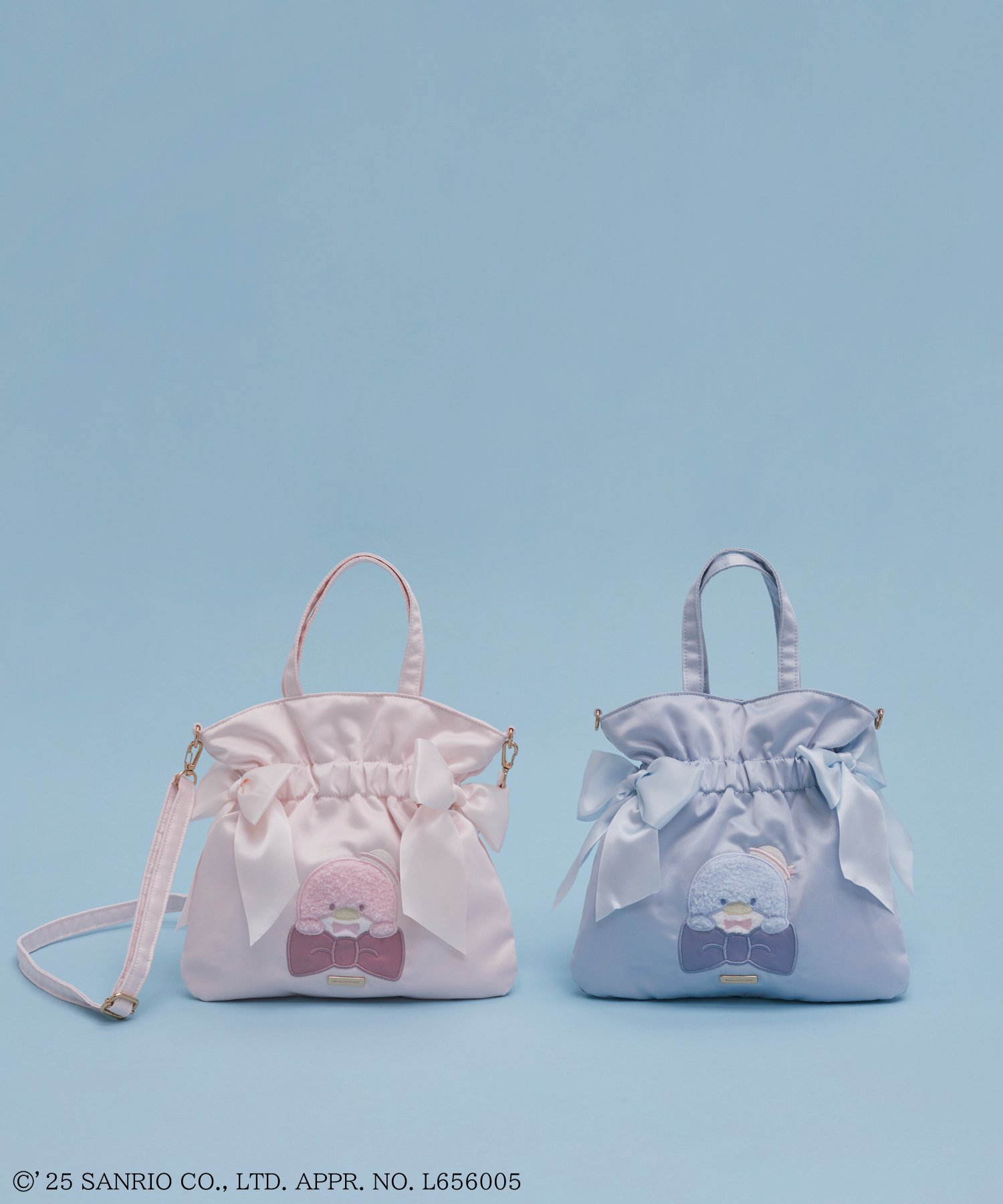 「サンリオ×Maison de FLEUR」タキシードサムコラボ商品 ダブルリボン2Wayトート