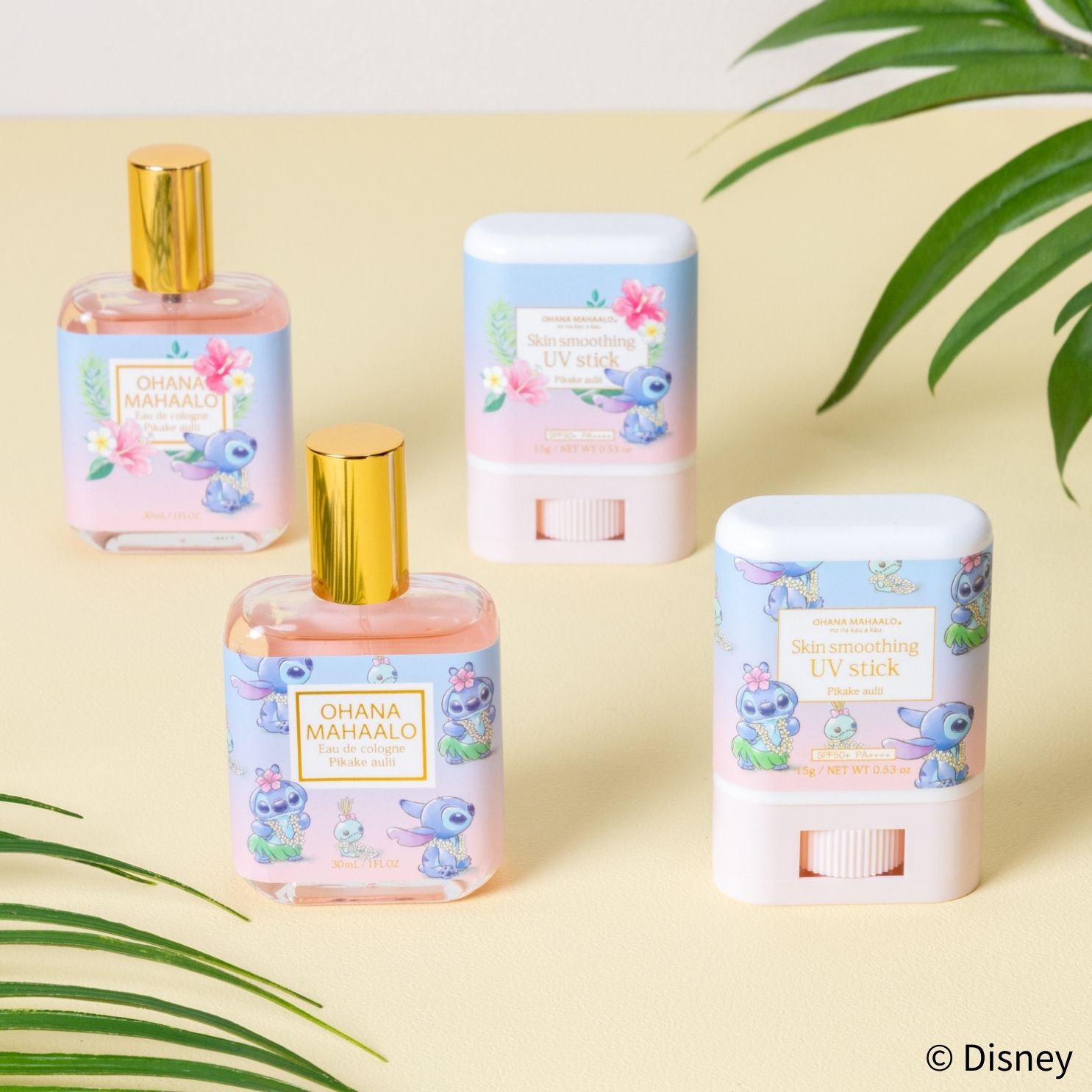 「Disney リロ＆スティッチ Sweet Ohana Collection by LOFT」オハナマハロ UVスティック・オーデコロン