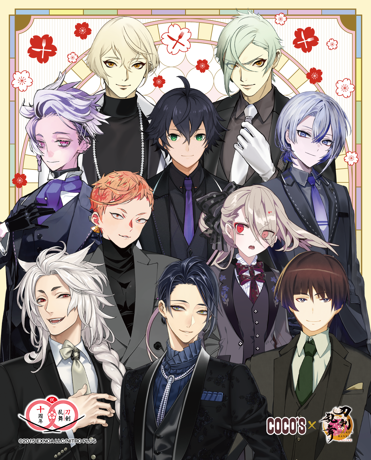 「刀剣乱舞×ココス」ココスオリジナルキャラファインボード2種セット