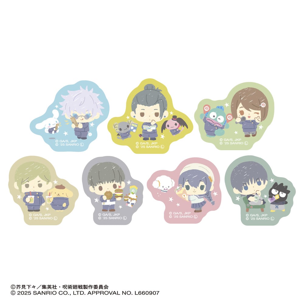 「呪術廻戦 懐玉・玉折×サンリオキャラクターズ」アクリルクリップ