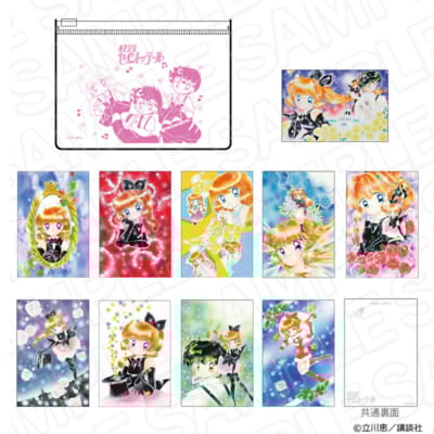 「怪盗セイント・テール Anniversary CAFE」クリアポーチ&箔押し風ポストカードセット