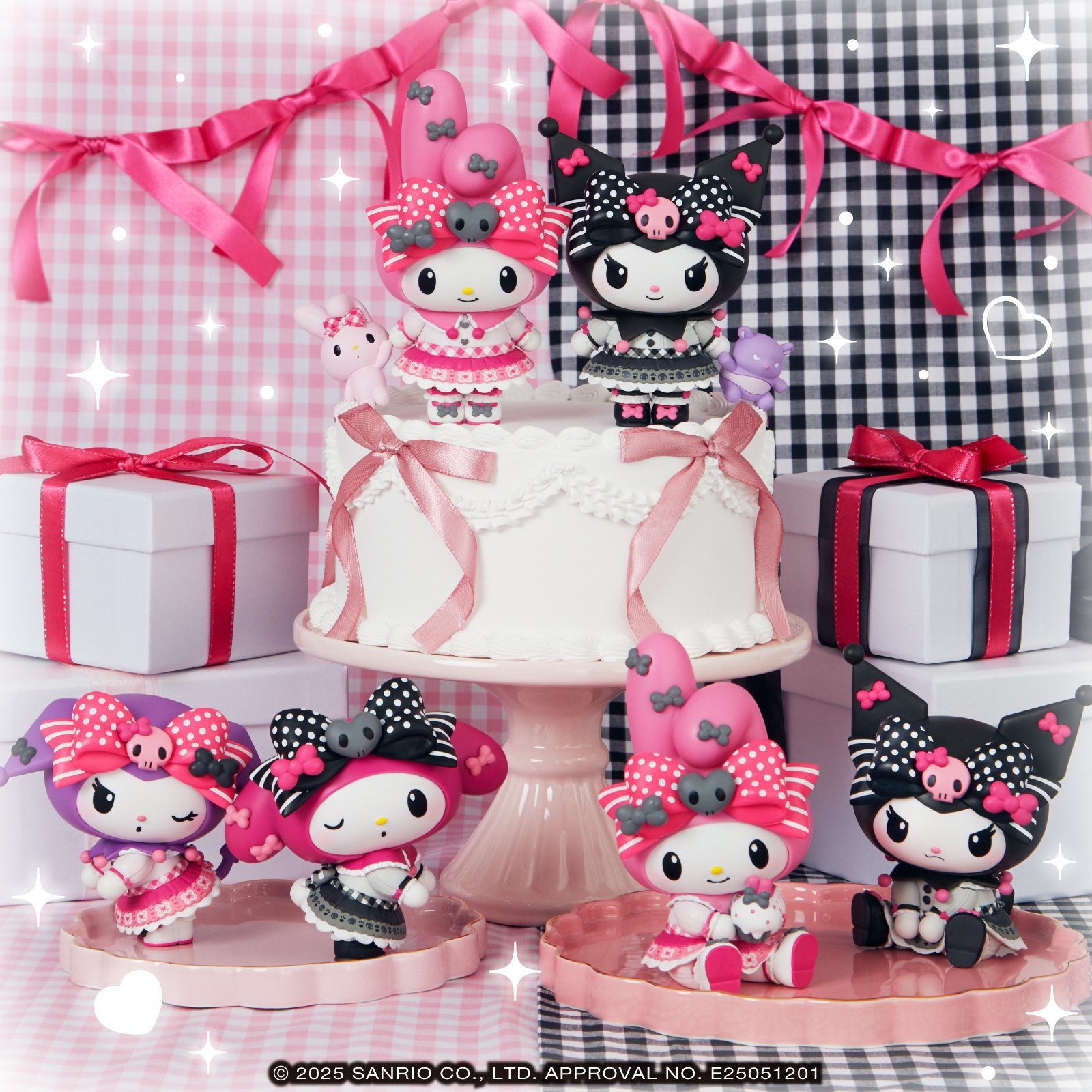 Happyくじ「My Melody ＆ Kuromi 50th＆20th Anniversaries」A賞：フィギュア（全6種）