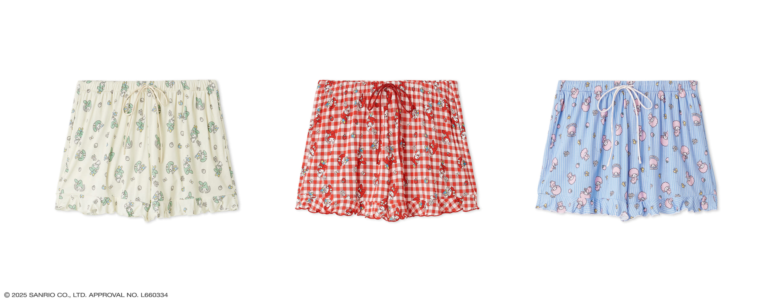 「サンリオ マイメロディ×SNIDEL HOME」総柄ショートパンツ