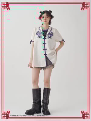 「らんま1/2×jouetie」チャイナチュニックシャツ