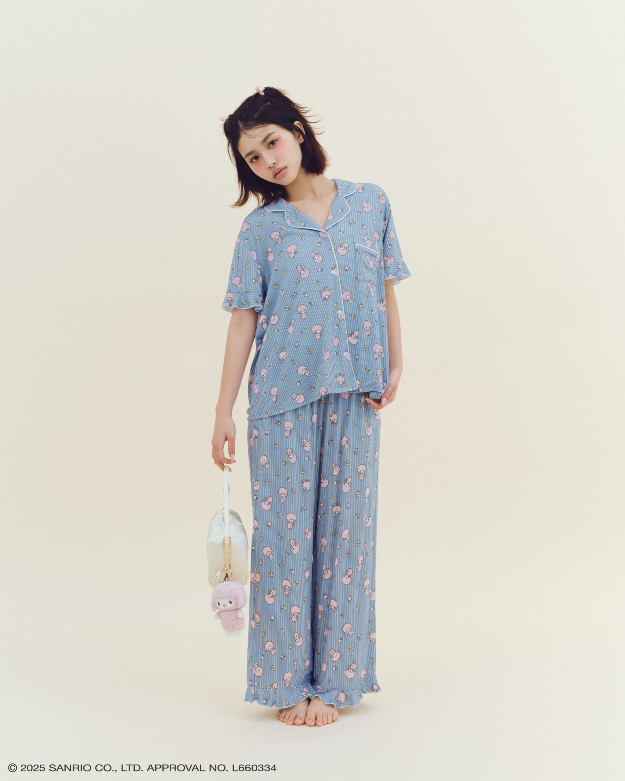「サンリオ マイメロディ×SNIDEL HOME」総柄ロングパンツ