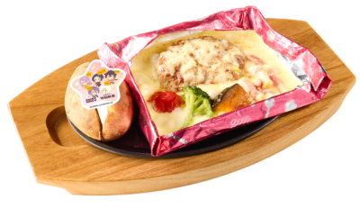 「刀剣乱舞×ココス」チーズソースたっぷり♪わんぱく！包み焼きハンバーグ