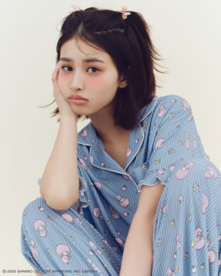 「サンリオ マイメロディ×SNIDEL HOME」総柄開襟シャツ
