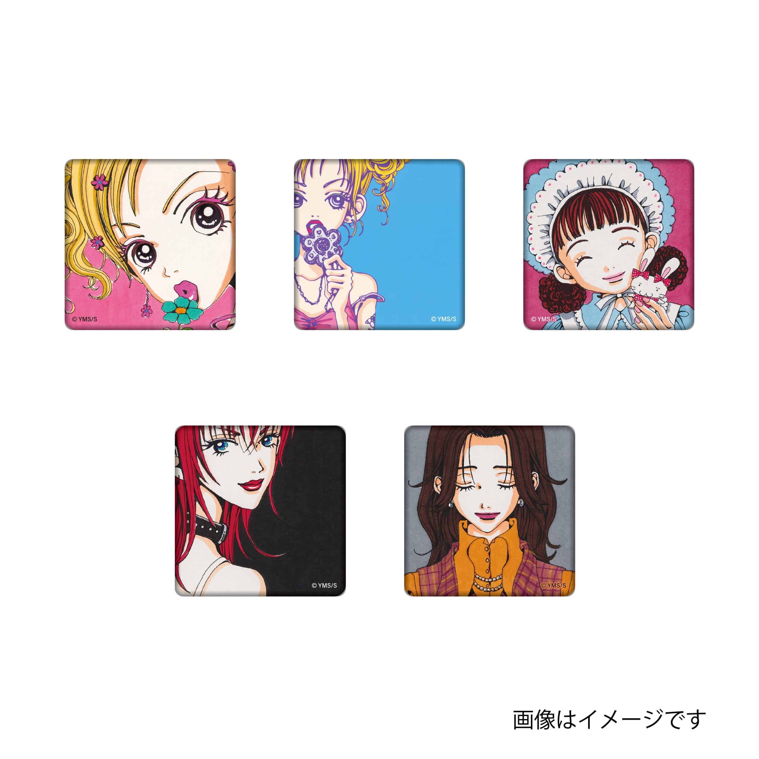 『ご近所物語』スクエア缶バッジ セットA・B