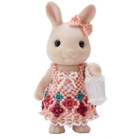 「シルバニアファミリーポップアップパーク 森の手芸屋さん」リゾートワンピース（ピンク）お母さん用  