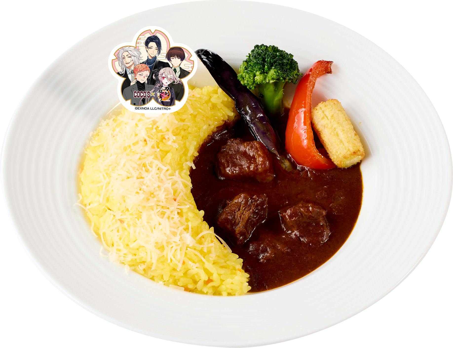 「刀剣乱舞×ココス」彩り豊かで美味しさ満点！三条派のカレーライス