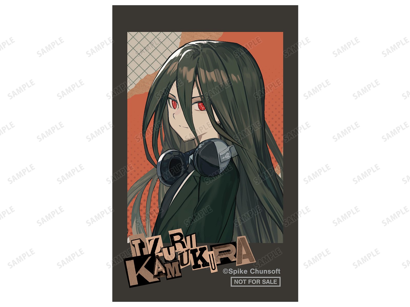 「『ダンガンロンパシリーズ×lack』 POP UP SHOP in TOWER RECORDS」lackさんイラスト ヘッドフォンver. トレーディングイラストカード（全24種）特典