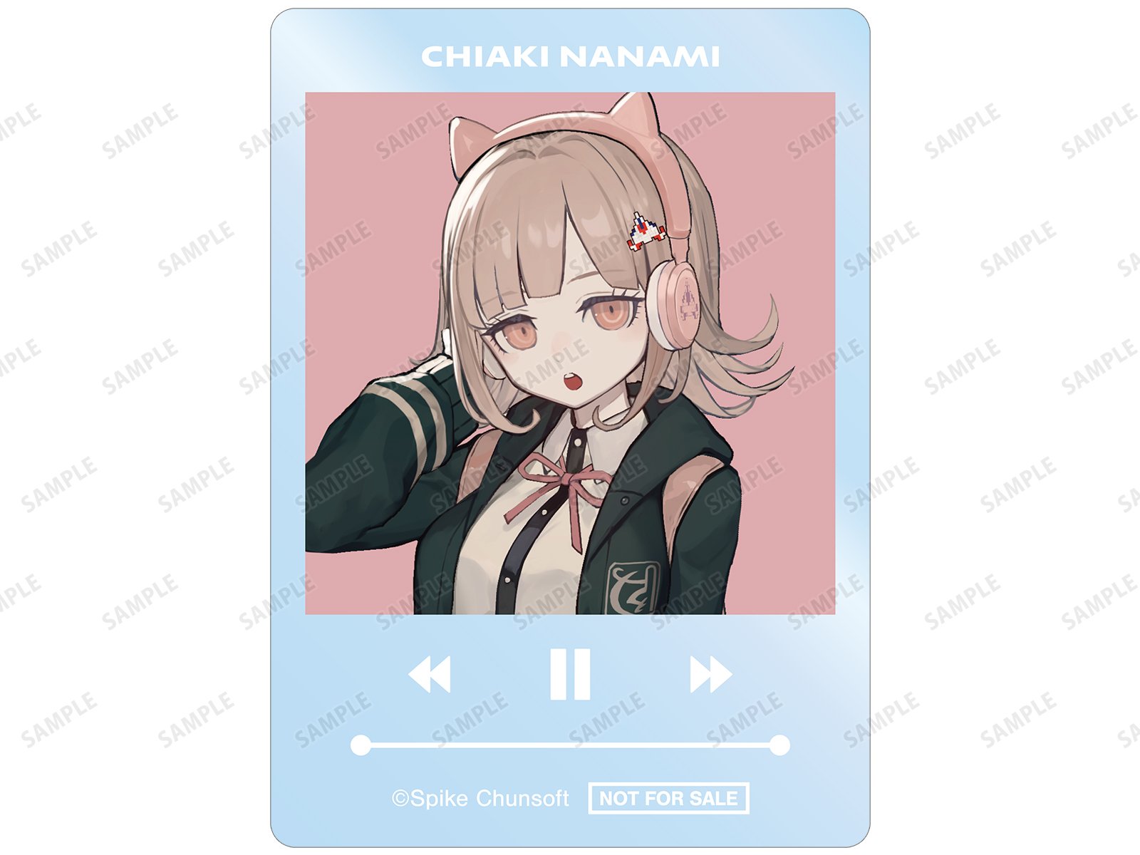 「『ダンガンロンパシリーズ×lack』 POP UP SHOP in TOWER RECORDS」lackさんイラスト ヘッドフォンver. トレーディングアクリルカード（全12種）特典
