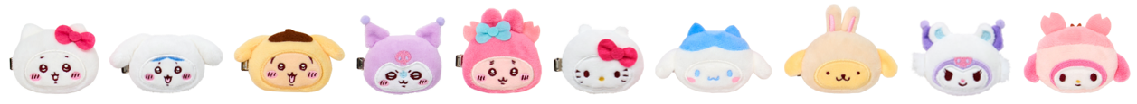 「ちいかわ×サンリオ」シークレットヘアクリップ