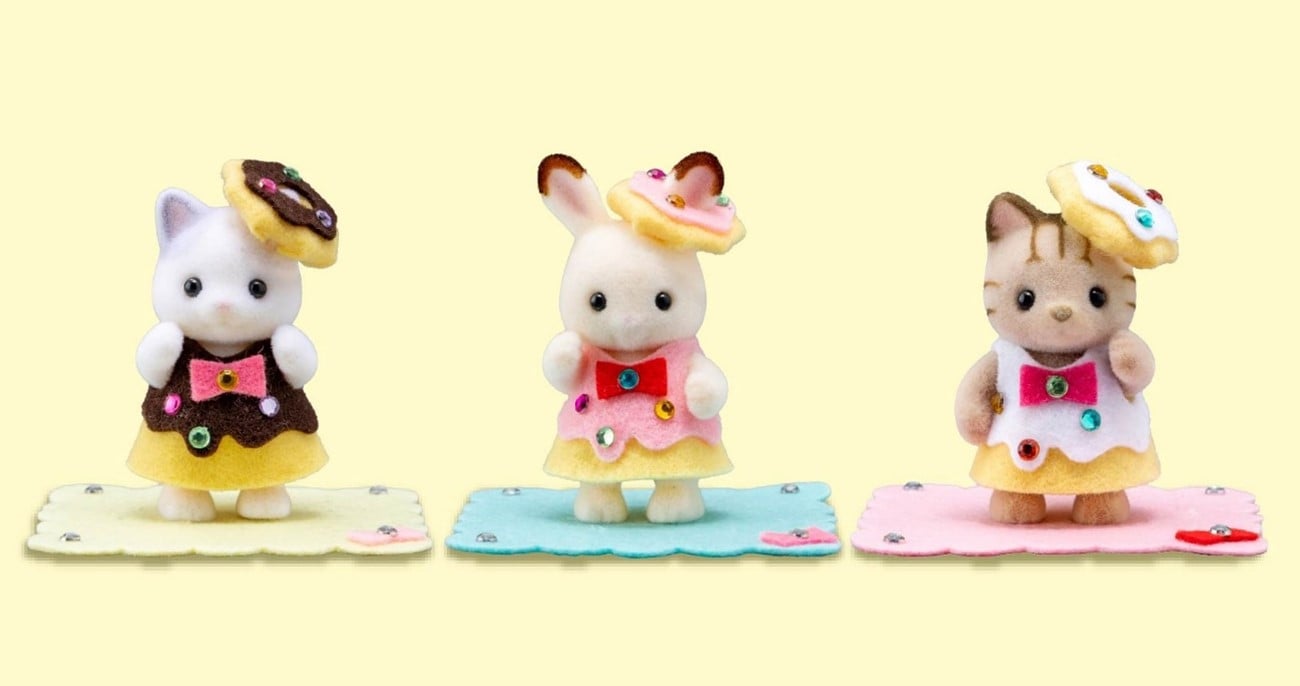 「シルバニアファミリーポップアップパーク 森の手芸屋さん」ドーナツトリオ