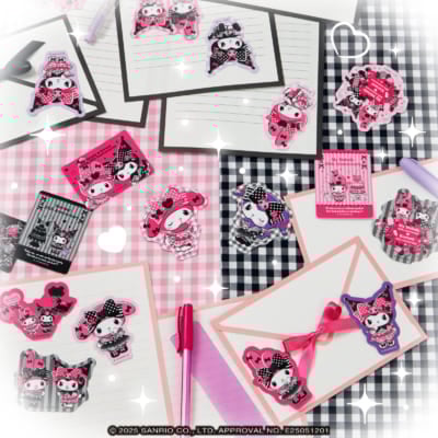 Happyくじ「My Melody ＆ Kuromi 50th＆20th Anniversaries」H賞：ステッカーSET（全6種）