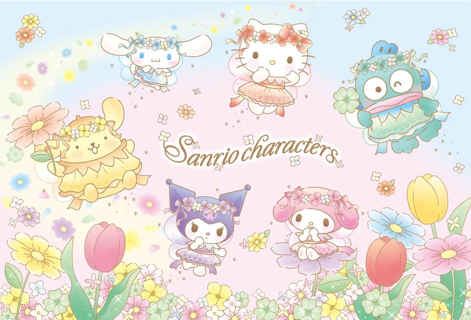 「サンリオ」フローラルフェアリーズシリーズが登場！ハローキティやマイメロディたちが羽根がついた妖精に