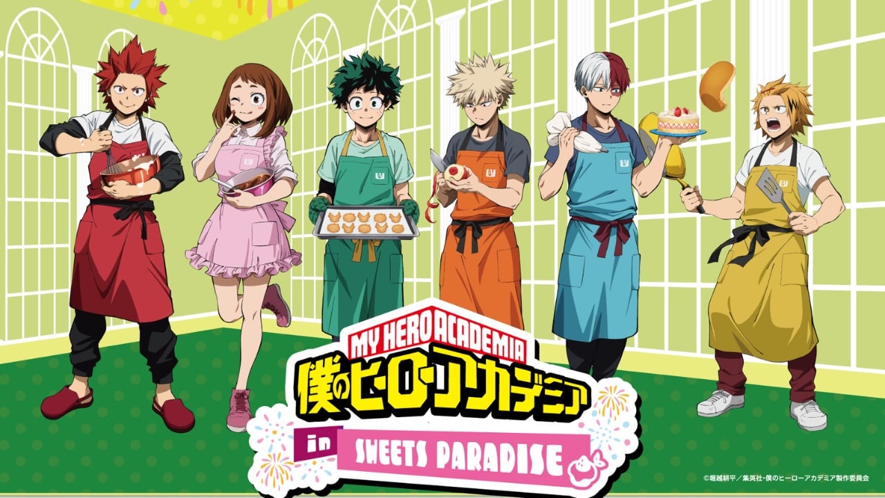 「ヒロアカ×スイーツパラダイス」コラボカフェ第3弾！お菓子作りがテーマのイラスト解禁＆海の家コラボも開催