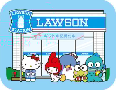 ローソン「サンリオキャラクターズコラボ缶」 旧店舗デザイン