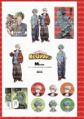 「僕のヒーローアカデミア×メンズノンノ」コラボステッカー