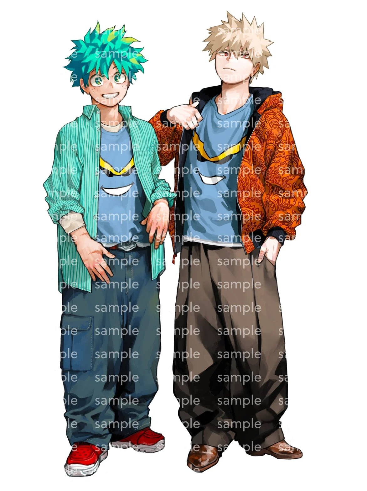 「ヒロアカ×メンズノンノ」堀越耕平が描き下ろしたデク&爆豪が表紙に!アクスタ・アクリルチャームトップ・ステッカーの豪華付録も登場