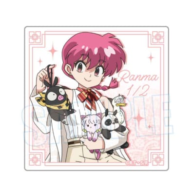 TVアニメ『らんま1/2』ぬいぐるみといっしょTSUTAYA POP UP SHOP　シール