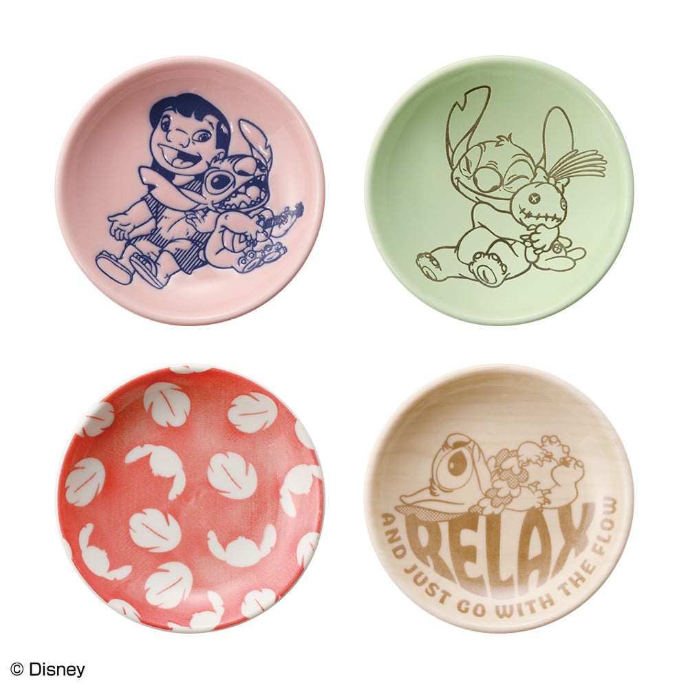 「一番くじ 〈リロ＆スティッチ〉 のんびりまったりサマー」E賞：ハワイ気分なプレートコレクション