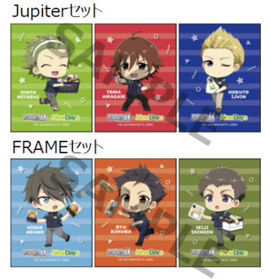 「アイドルマスター SideM×NewDays」綺麗にはがせるステッカーセット（3枚入り）
