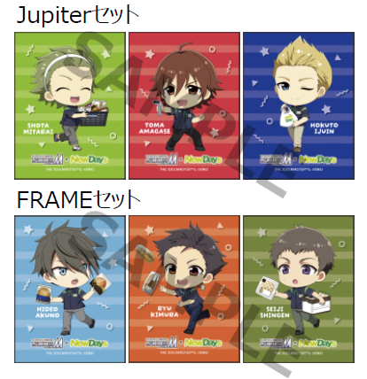 「アイドルマスター SideM×NewDays」綺麗にはがせるステッカーセット（3枚入り）