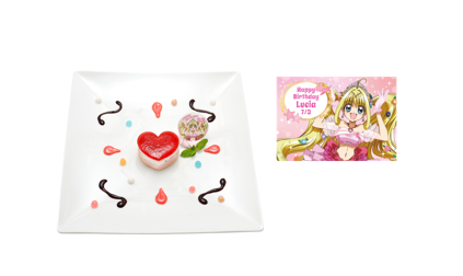 「ぴちぴちピッチ るちあのBirthday Party in ナムコトーキョー」るちあのラブ♡シャワーバースデーケーキ