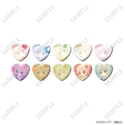 『しゅごキャラ！』POP UP SHOP ハート型缶バッジ