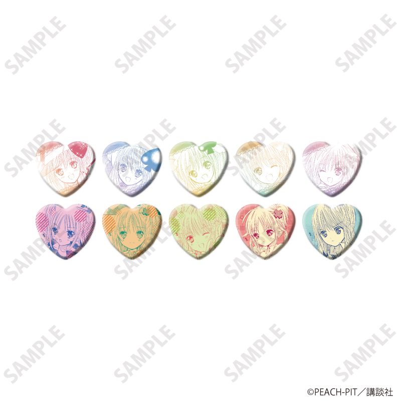 『しゅごキャラ！』POP UP SHOP ハート型缶バッジ