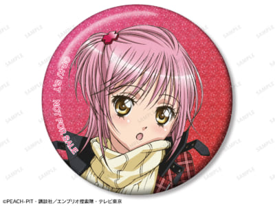 「TVアニメ『しゅごキャラ！』 POP UP SHOP in AMNIBUS STORE」日奈森 あむ グリッター缶バッジ イベント限定特典