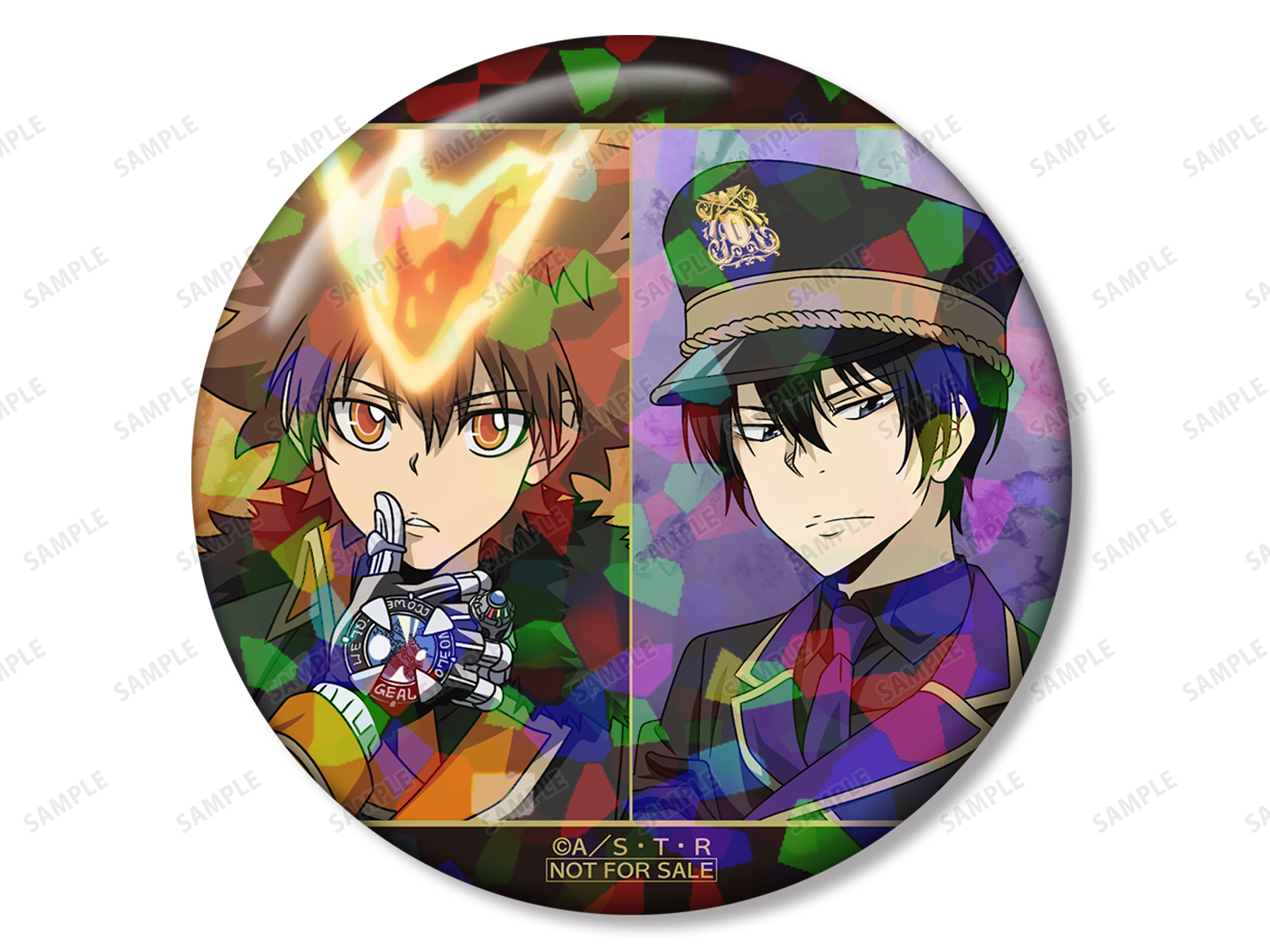 「『家庭教師ヒットマンREBORN!』POP UP STORE in ロフト vol.2」ホログラム缶バッジBOX購入特典
