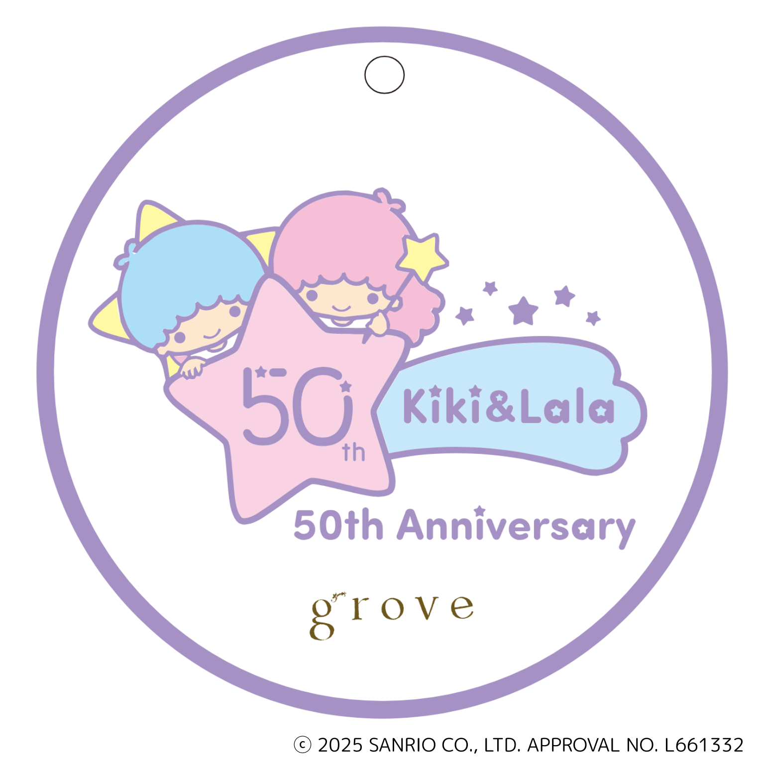「サンリオ×grove」リトルツインスターズコラボ ロゴ