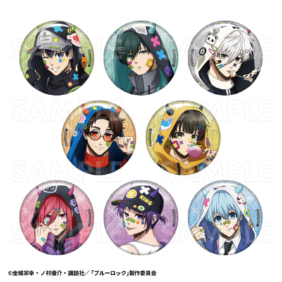 TVアニメ『ブルーロック』でびデコパーカー トレーディンググリッター缶バッジ