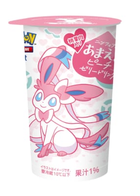 「ポケモン×ファミマ」ニンフィアのあまえるピーチゼリードリンク