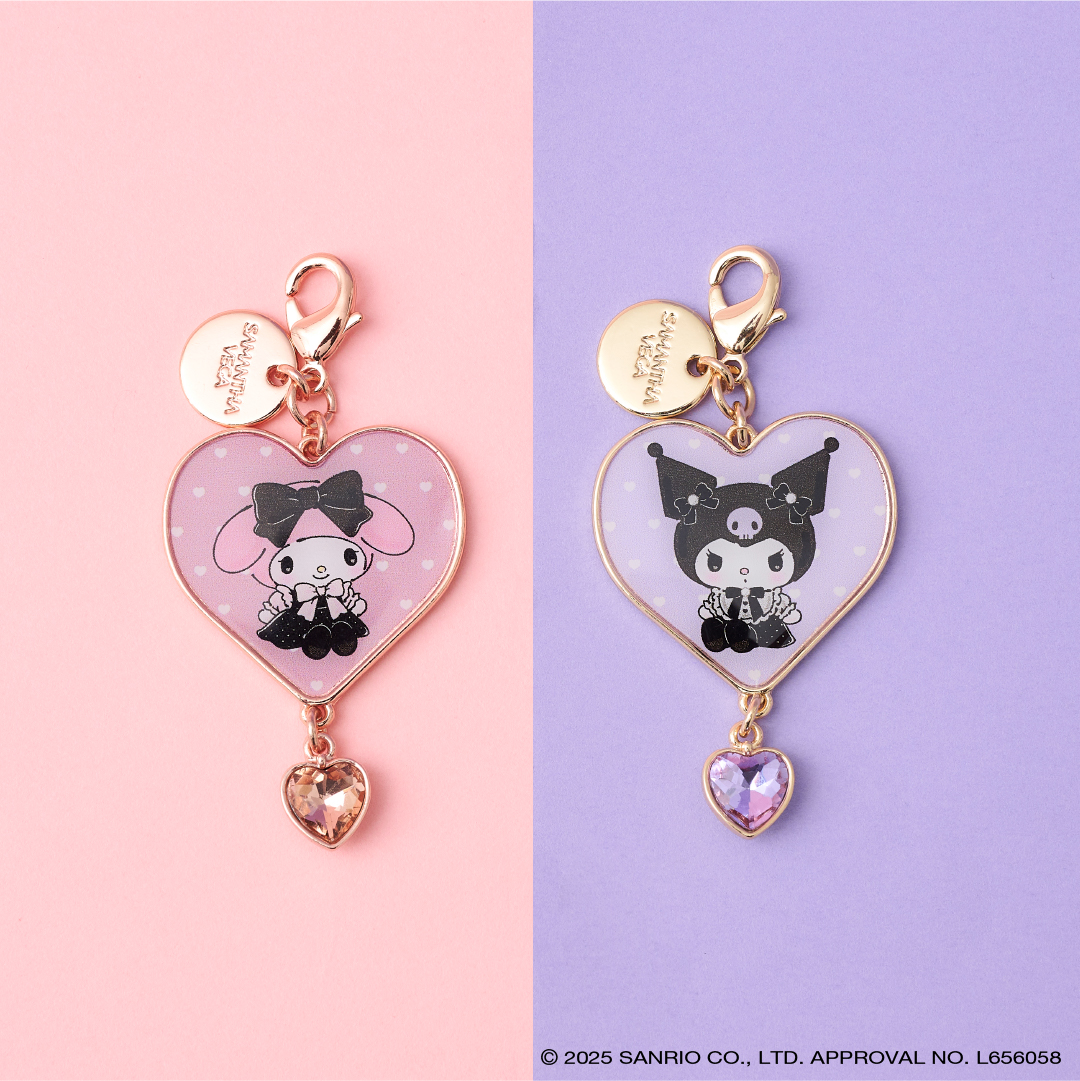 「サンリオ×サマンサベガ」コラボ商品 バッグチャーム＆ファスナーチャーム