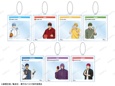「黒子のバスケ×ラウンドワン」SNS風BIGアクリルキーホルダー（全7種）