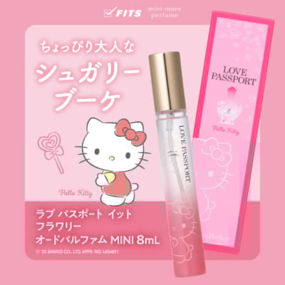 「サンリオキャラクターズ」ラブ パスポート イット フラワリー オードパルファム MINI ハローキティデザイン