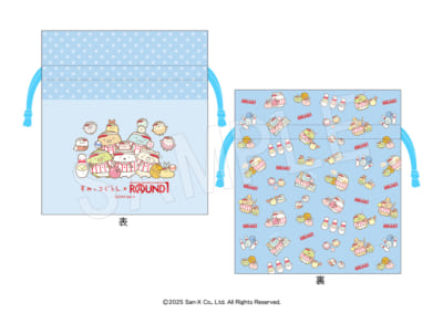 「すみっコぐらし×ラウンドワン」コラボキャンペーン　巾着 ラウンドワンver.