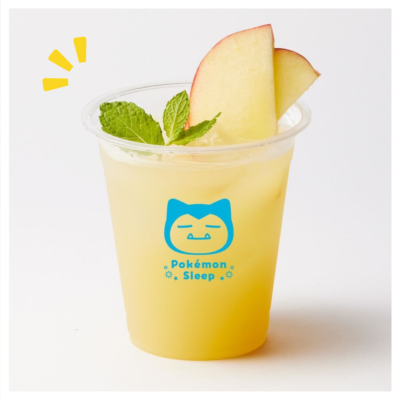 「Pokémon Sleep 2nd Anniversary 渋谷でみっけ！ポケモンねがおリサーチSupported by TOKYU GROUP」とくせんリンゴジュース