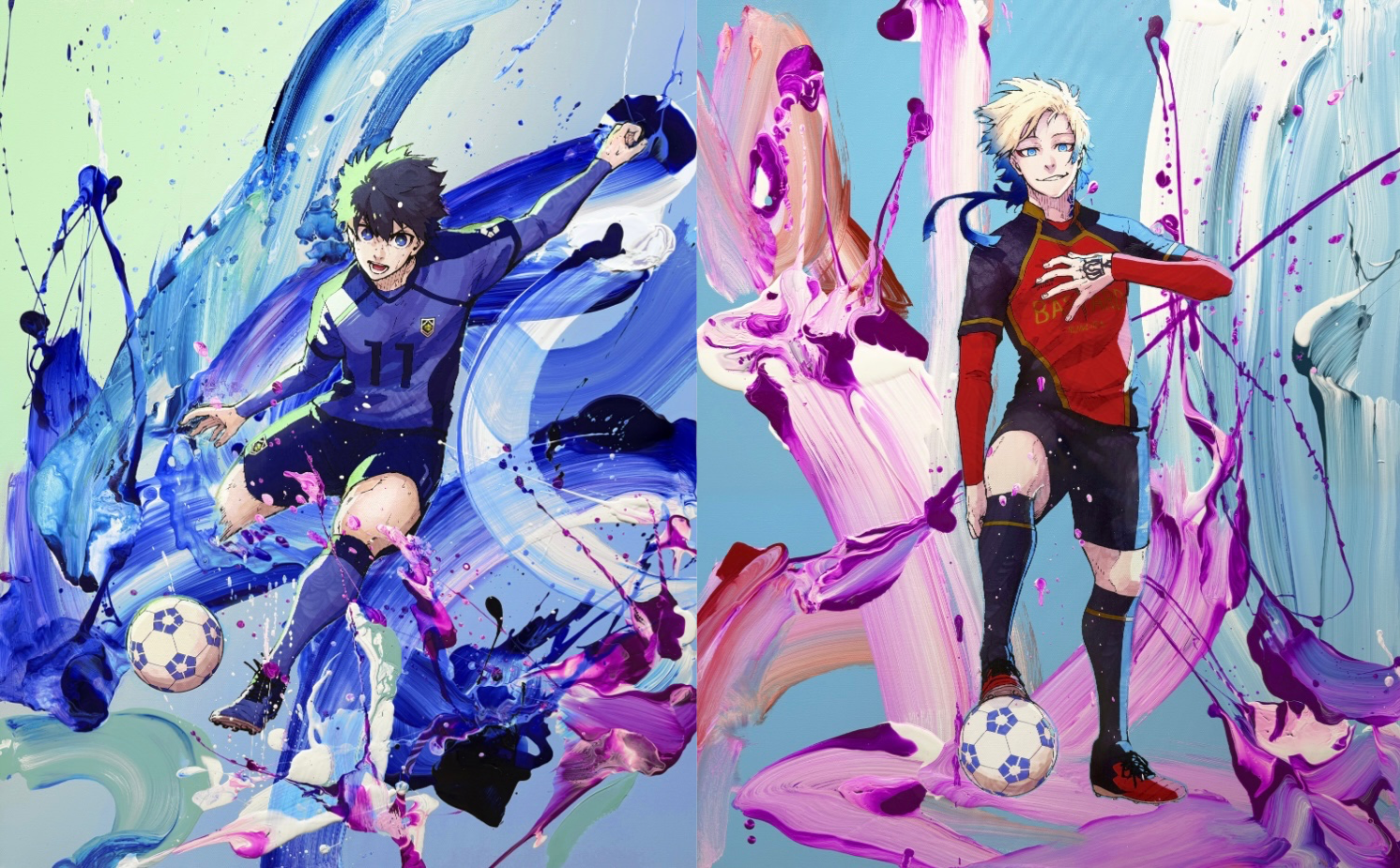 「ブルーロック×伊勢丹新宿店」コラボイベント開催！ノ村優介による潔＆カイザーの描き下ろしイラスト解禁【追記】