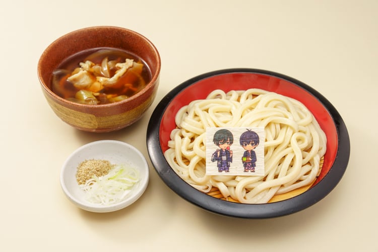 「ブルーロック×西武秩父駅前温泉 祭の湯」潔と凛のつるっと肉汁つけうどん