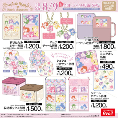「Yes! プリキュア5 GoGo!×サンリオキャラクターズ」アベイル商品