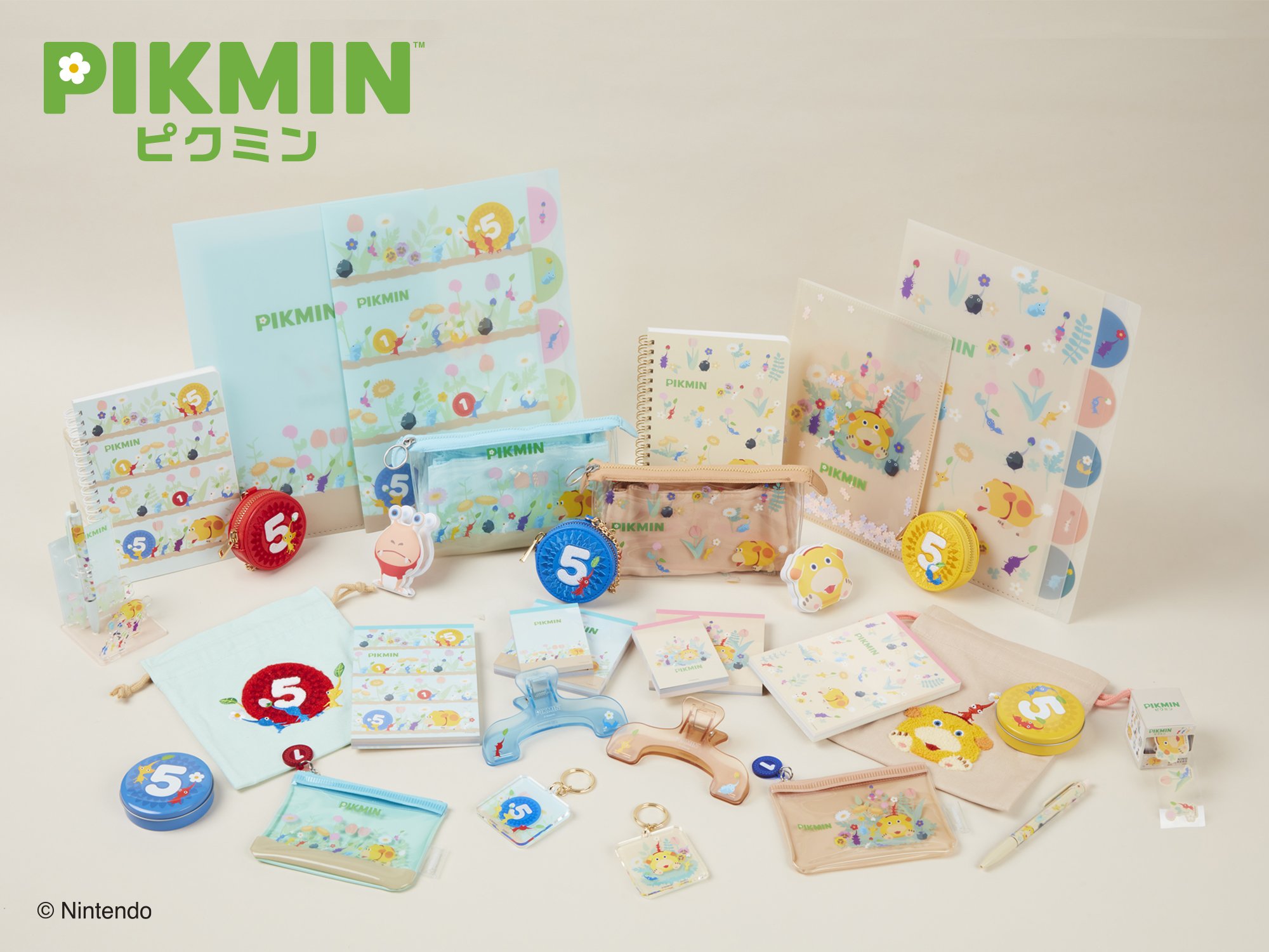 『ピクミン』サンスター文具コラボ商品発売！氷ピクミンやヒカリピクミンも参加、癒し系デザインのステーショナリーが大集合