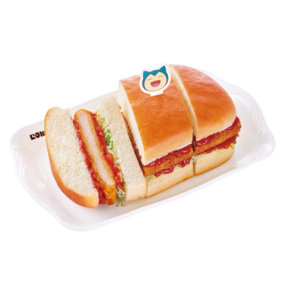 「ポケモン×コメダ珈琲」カビゴンのサルサチキンカツパン