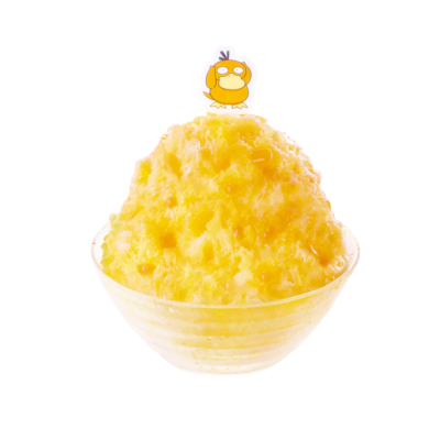 「ポケモン×コメダ珈琲」コダックのマンゴーミルク氷