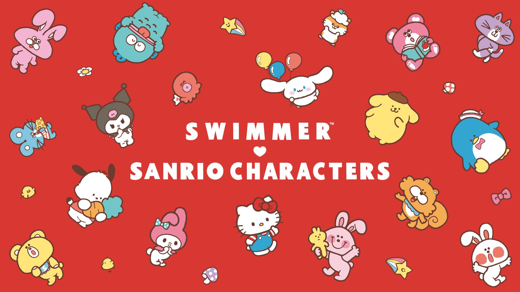 「SWIMMER×サンリオ」第2弾が登場！レトロポップな世界観のアイテムが可愛すぎ◎